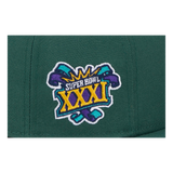 Green Bay Packers Super Bowl XXXI Patch New Era Green 9FIFTY Adjustable Snapback Hat