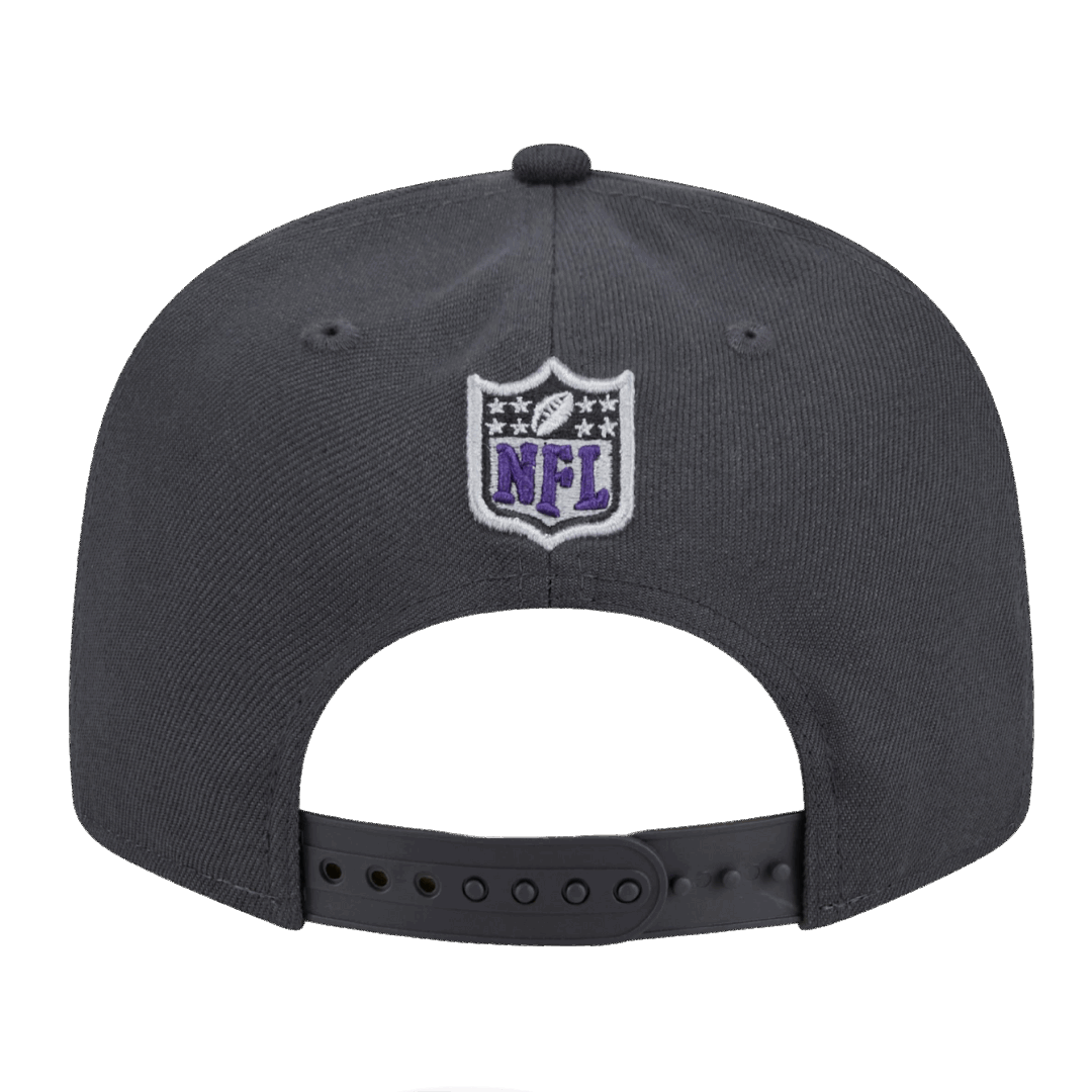 Baltimore Ravens 2024 NFL Draft New Era Grey 9FIFTY Adjustable Snapback Hat