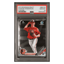 Gunnar Henderson PSA 10 2019 Topps Bowman Draft Chrome Card #BCD22