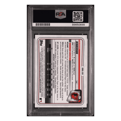 Gunnar Henderson PSA 10 2020 Topps Bowman Chrome Mega Box Autographs Card #BMAGH