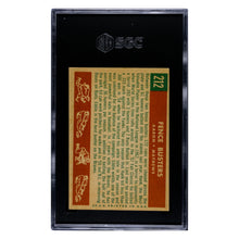 Hank Aaron & Eddie Matthews Fence Busters SGC 5 1959 Topps Card #212