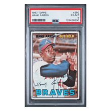 Hank Aaron PSA 6 1967 Topps Card #250