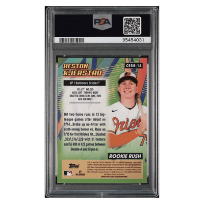 Heston Kjerstad PSA 10 2024 Topps Chrome All Etch Rookie Rush Card #15