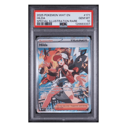 Hilda PSA 10 2025 Pokemon White EN- White Flare Special Illustration Rare Card #171
