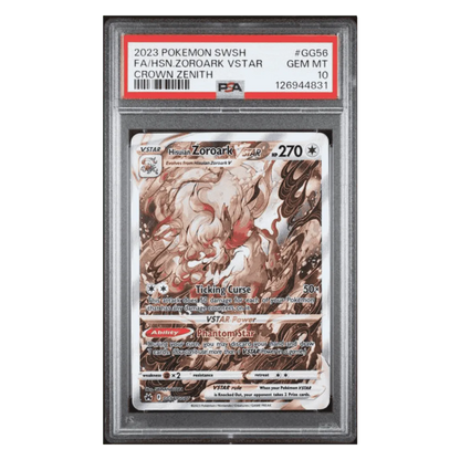 Hisuian Zoroark VSTAR PSA 10 2023 Pokemon Sword & Shield Crown Zenith Card #GG56