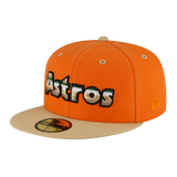 Houston Astros New Era Orange Popsicle 59FIFTY Fitted Hat
