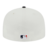 Houston Astros Retro 2017 World Series Patch New Era Cream/Navy 59FIFTY Fitted Hat
