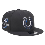 Indianapolis Colts 2024 NFL Draft New Era Grey 9FIFTY Adjustable Snapback Hat