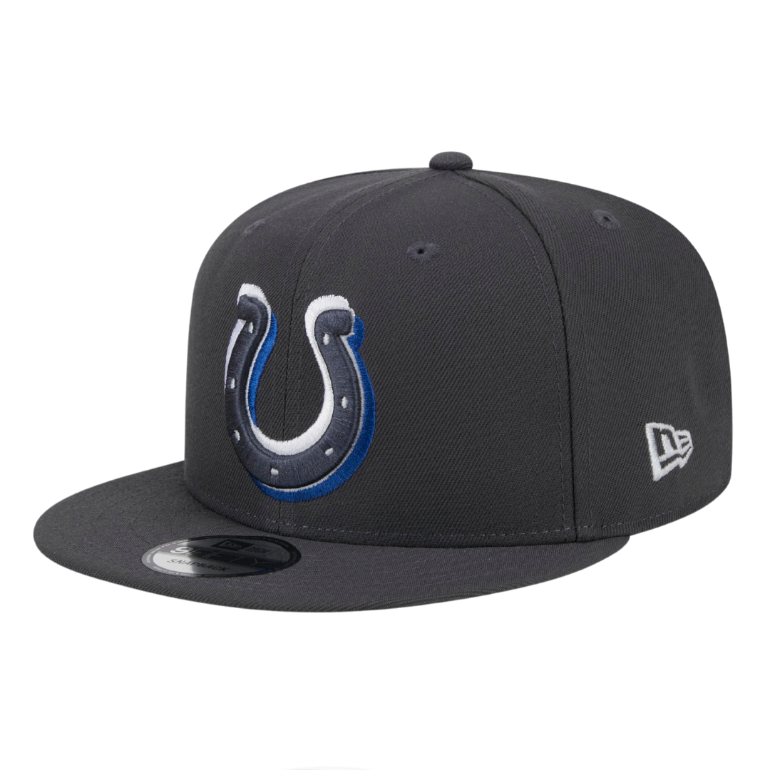 Indianapolis Colts 2024 NFL Draft New Era Grey 9FIFTY Adjustable Snapback Hat