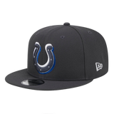 Indianapolis Colts 2024 NFL Draft New Era Grey 9FIFTY Adjustable Snapback Hat