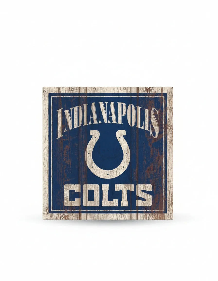 Indianapolis Colts Wooden Magnet 3" x 3"