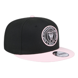Inter Miami CF Official Team Color 2Tone New Era Pink/Black 9FIFTY Adjustable Snapback Hat