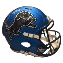 Isaac TeSlaa Detroit Lions Autographed Full Size 2024 Alternate Speed Replica Helmet - Beckett COA