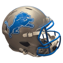 Isaac TeSlaa Detroit Lions Autographed Full Size Speed Replica Helmet - Beckett COA