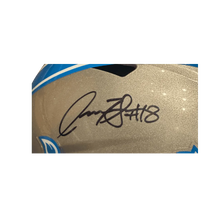 Isaac TeSlaa Detroit Lions Autographed Full Size Speed Replica Helmet - Beckett COA