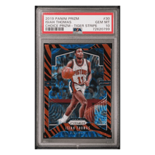 Isiah Thomas PSA 10 2019 Panini Prizm Choice Prizm - Tiger Stripe Card #30