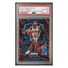 Isiah Thomas PSA 10 2019 Panini Prizm Choice Prizm - Tiger Stripe Card #30