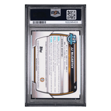 J.J. McCarthy PSA 9 2022 Topps Bowman University Chrome Prospects Auto Rookie Card #48
