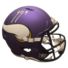 J.J. McCarthy Minnesota Vikings Autographed Full Size Speed Replica Helmet - Beckett COA