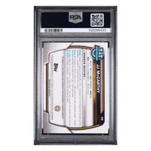 J.J. McCarthy PSA 9 2022 Topps Bowman University Chrome Prospects Auto Rookie Card #48