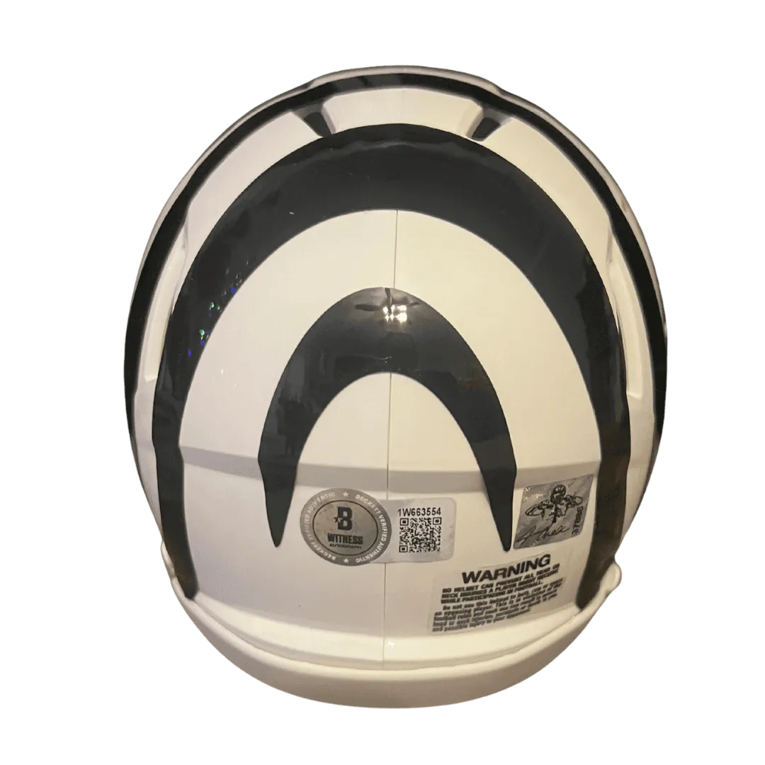 Ja'Marr Chase Cincinnati Bengals Autographed Alternate Mini Speed Helmet - Beckett COA