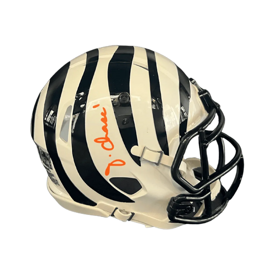 Ja'Marr Chase Cincinnati Bengals Autographed Mini Speed Helmet - Beckett COA