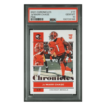 Ja'Marr Chase PSA 10 2021 Panini Chronicles Pink Rookie RC Card #17