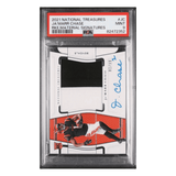 Ja'Marr Chase PSA 9 2021 Panini National Treasures Rookie Materials Signatures Rookie RC #d/99 Card #JC