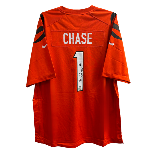 Ja'Marr Chase Cincinnati Bengals Autographed Nike On Field Jersey - Beckett COA