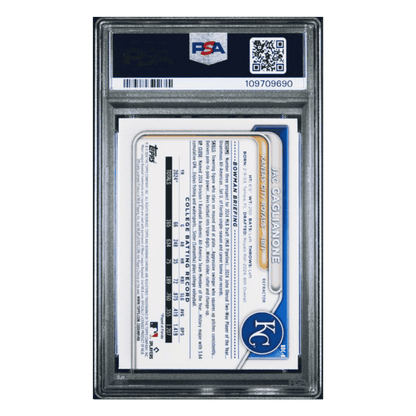 Jac Caglianone PSA 9 2024 Bowman Draft Chrome Refractor Card #BDC8