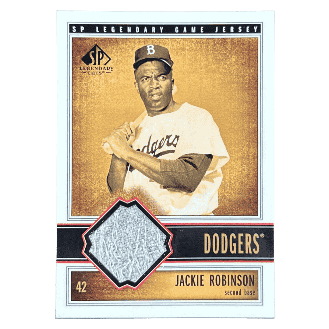 Jackie Robinson 2002 Upper Deck SP Legendary Cuts Game Used Patch Card #J-JRo