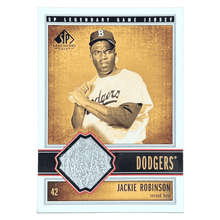 Jackie Robinson 2002 Upper Deck SP Legendary Cuts Game Used Patch Card #J-JRo
