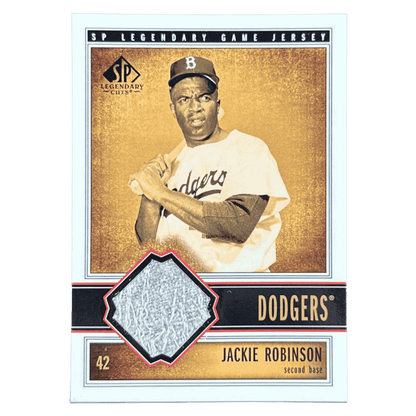 Jackie Robinson 2002 Upper Deck SP Legendary Cuts Game Used Patch Card #J-JRo