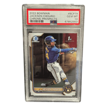 Jackson Chourio PSA 10 2022 Topps Bowman Chrome Prospects Card #BCP79