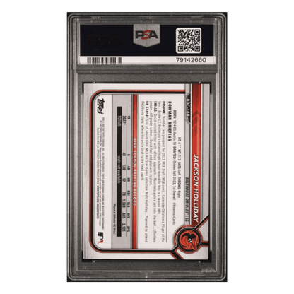 Jackson Holliday PSA 10 2022 Bowman Draft Chrome Card #BDC168