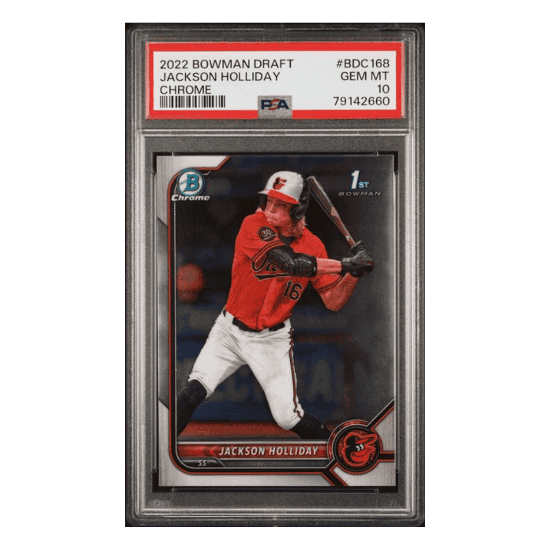 Jackson Holliday PSA 10 2022 Bowman Draft Chrome Card #BDC168