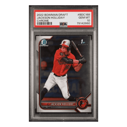 Jackson Holliday PSA 10 2022 Bowman Draft Chrome Card #BDC168