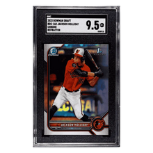 Jackson Holliday SGC 9.5 2022 Bowman Draft Chrome Refractor Card #BDC-168