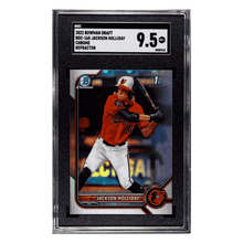 Jackson Holliday SGC 9.5 2022 Bowman Draft Chrome Refractor Card #BDC-168