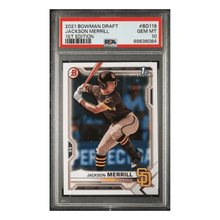 Jackson Merrill PSA 10 2021 Bowman Draft 1st Edition Card #BD119 (JM1)