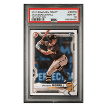 Jackson Merrill PSA 10 2021 Bowman Draft 1st Edition Card #BD119 (JM2)