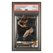 Jackson Merrill PSA 10 2021 Bowman Draft Chrome Card #BDC119