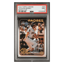 Jackson Merrill PSA 9 2024 Topps Chrome Refractor Card #207