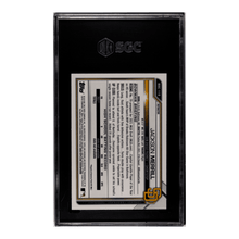 Jackson Merrill SGC 9.5 2021 Bowman Chrome Draft Chrome Refractor Rookie RC Card #BDC-119