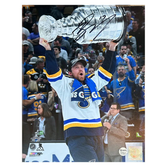 Jaden Schwartz St Louis Blues Autographed Stanley Cup Photo - Fan Cave COA