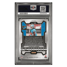 Jahmyr Gibbs PSA 9 2023 Panini Prizm Blue Sparkle Rookie RC #d/ 96 Card #331