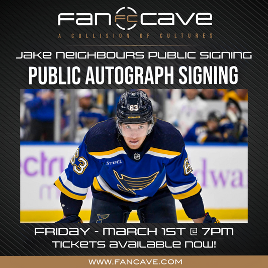 Jake Neighbours St Louis Blues PUBLIC AUTOGRAPH SIGNING Tickets - Now Available!