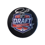 Jake Neighbours St Louis Blues Autographed 2020 NHL Draft Puck - Fan Cave COA
