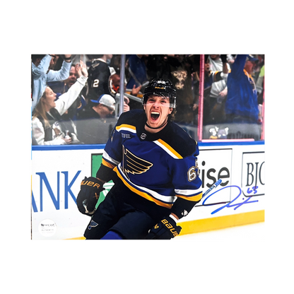 Jake Neighbours St Louis Blues Autographed Celebration 8x10 Photo - Fan Cave COA