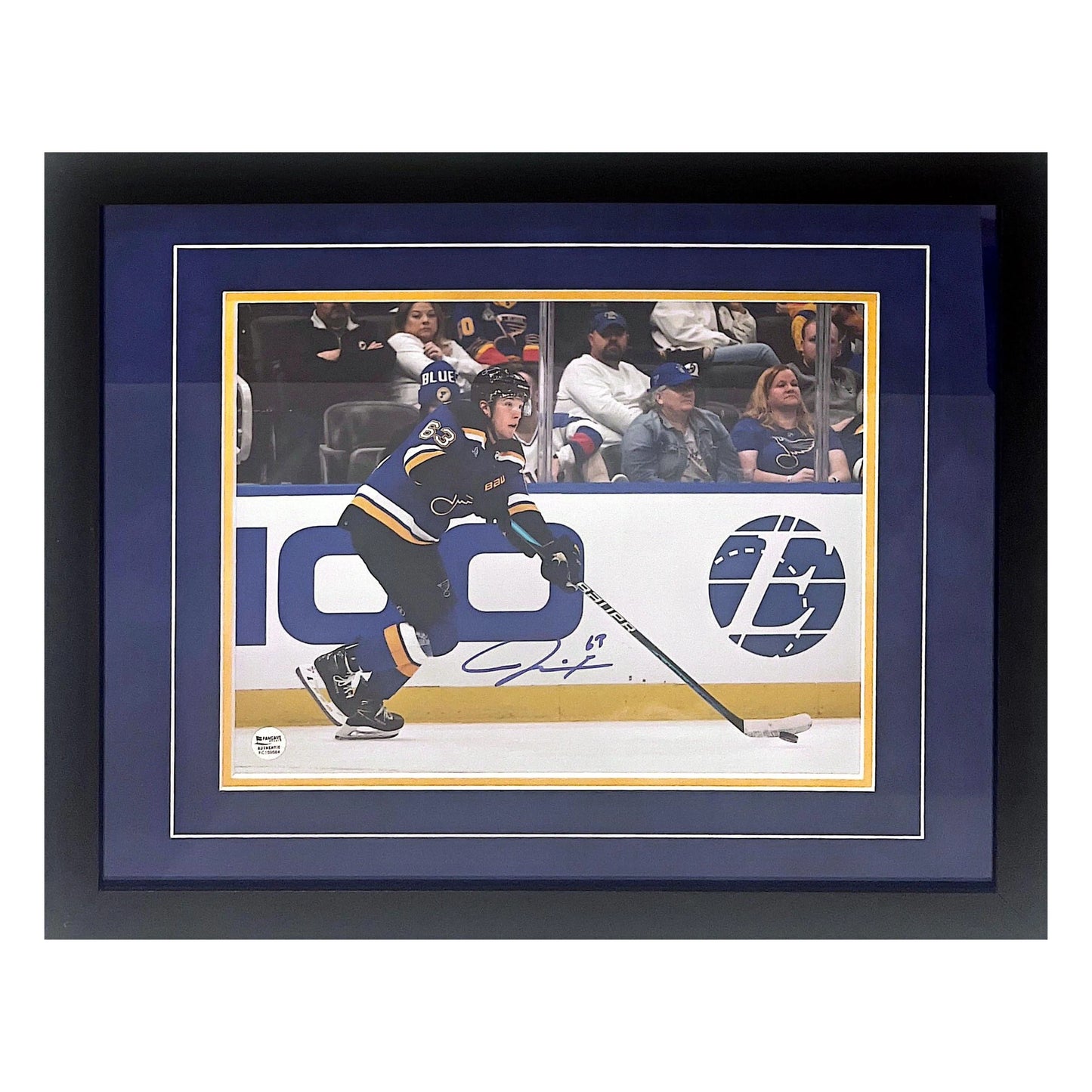 Jake Neighbours St Louis Blues Autographed Framed 11x14 Photo - JSA COA